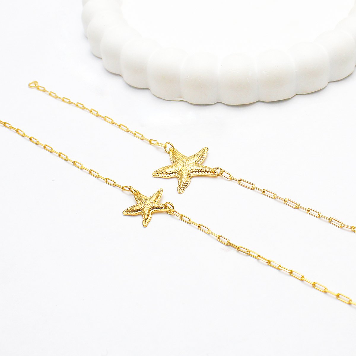 Pulseira 18cm Cartie Estrela 13mm Borda Torcida