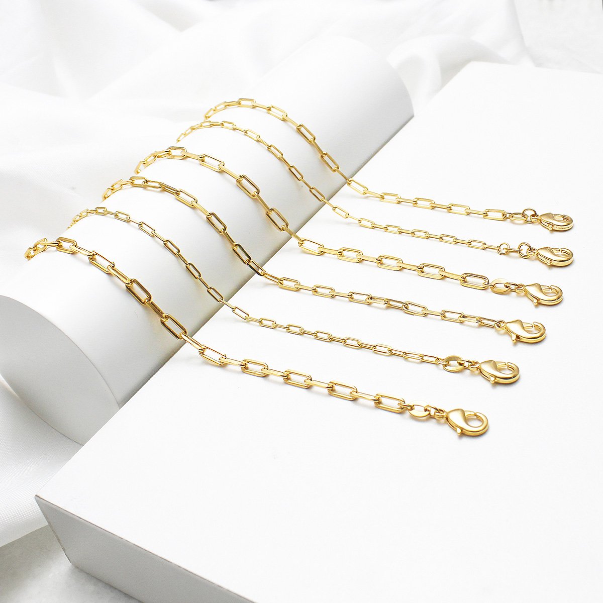 Pulseira 14+2cm 0,80 Cartie Elo Longo Diamantada