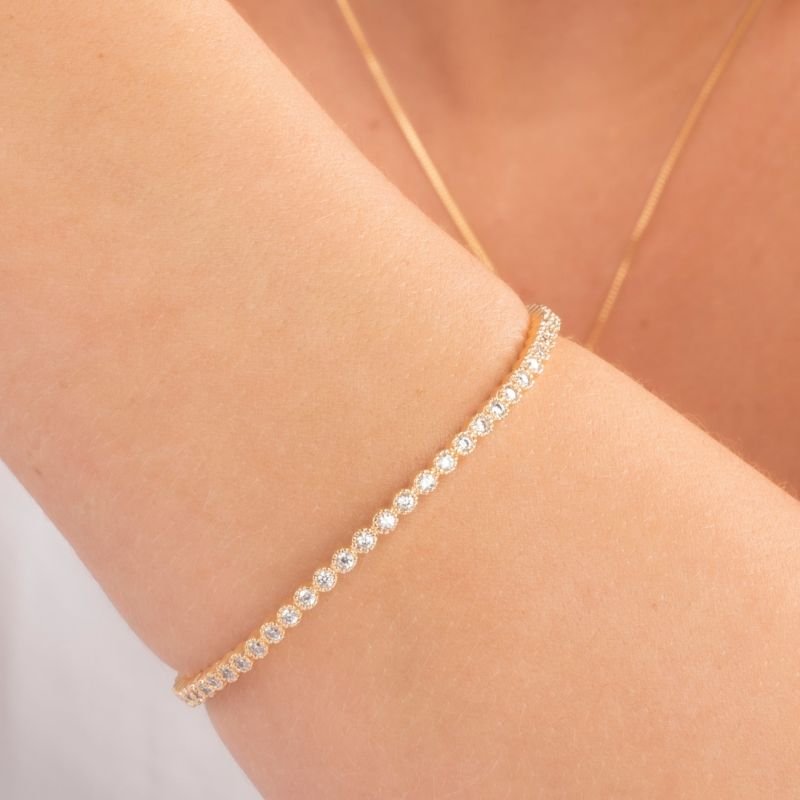 Bracelete Fundiçao De Zirconia