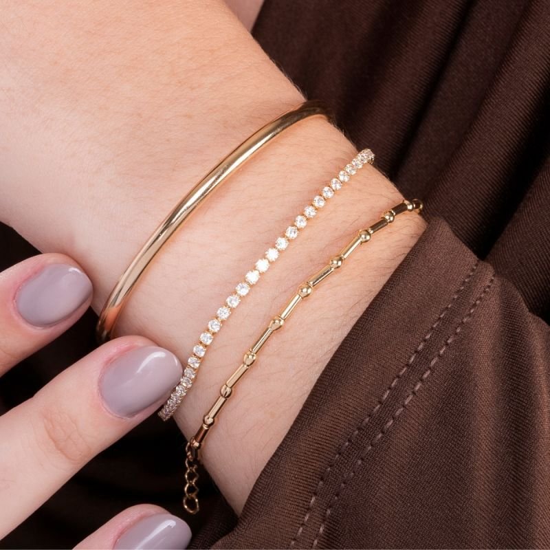 Bracelete Tubo 3mm Liso