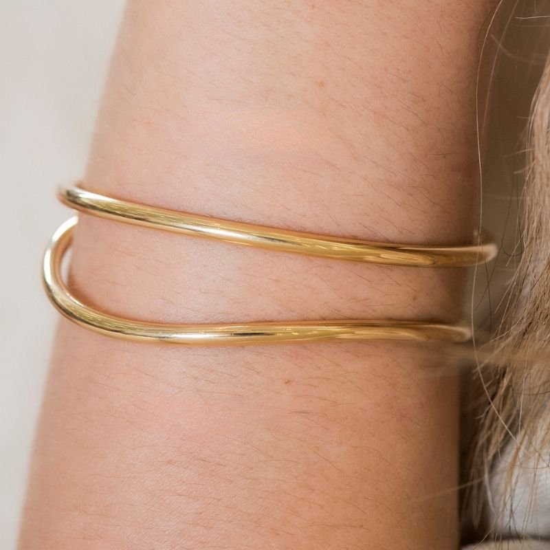 Bracelete Tubo 3mm Liso Ondulado
