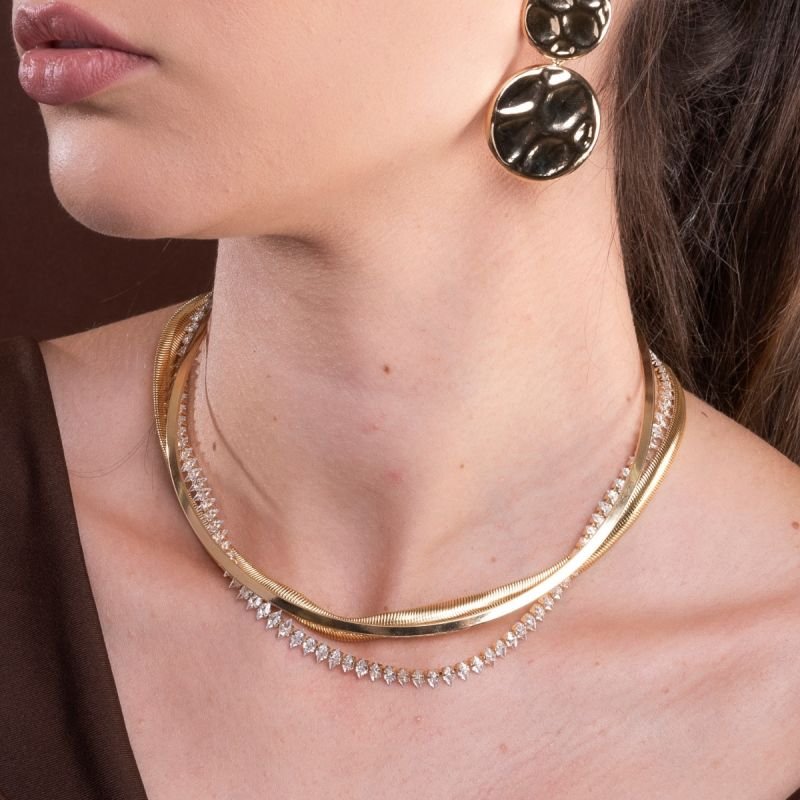 Chocker Chapa Lisa 2.38mm C/ Alongador