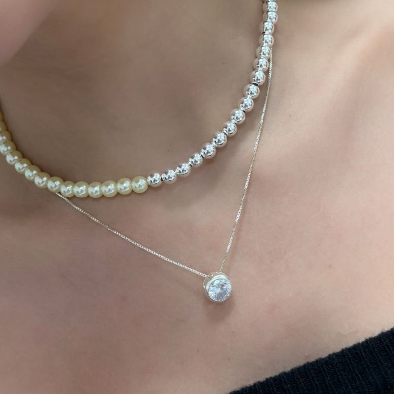 Gargantilha Prata 925 45cm Ponto Luz 9mm Galeria