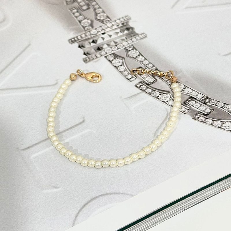 Pulseira 14+2 Nylon C/ Perolas 3mm