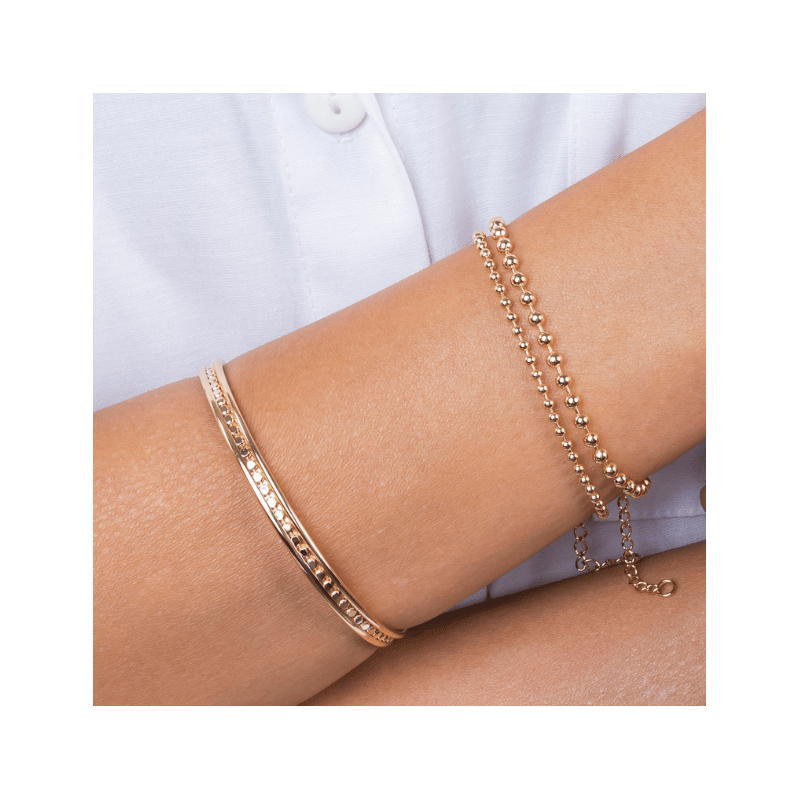 Pulseira 16+4cm Bolinhas Continuas 2mm