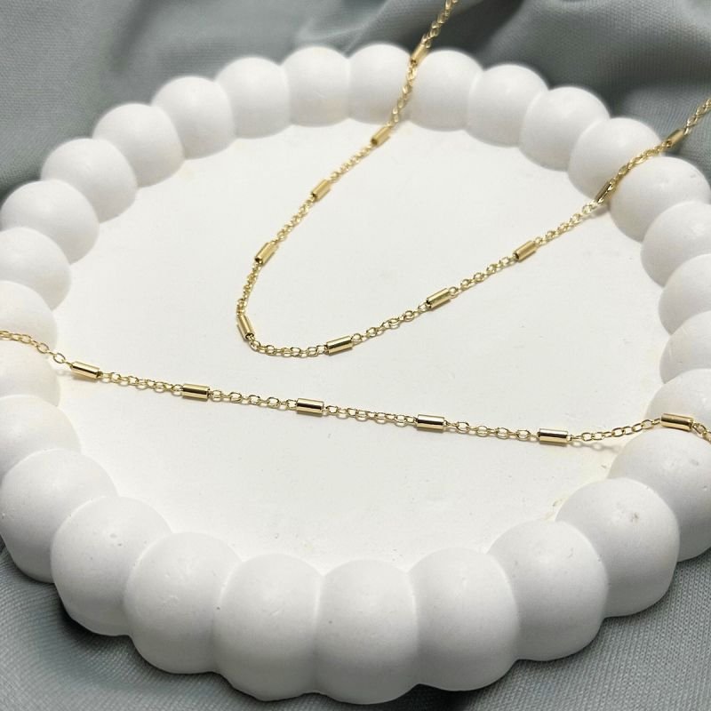 Pulseira 16+4cm Cadeado Com Canutilhos